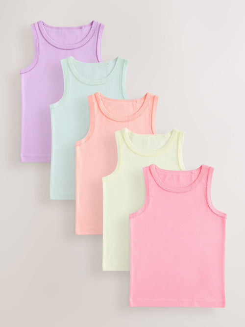 Multi Vests 5 Pack (1.5-16yrs)