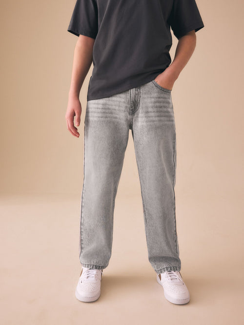 Light Grey Wide Fit Authentic Jeans (3-16yrs)