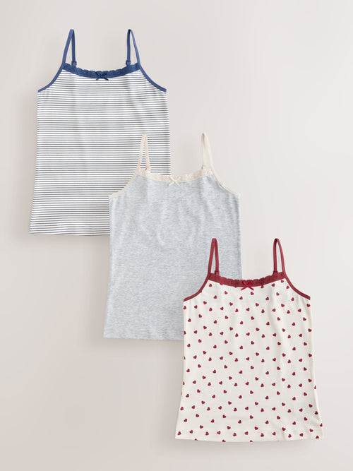 Red Cami Vest 3 Pack (1.5-16yrs)