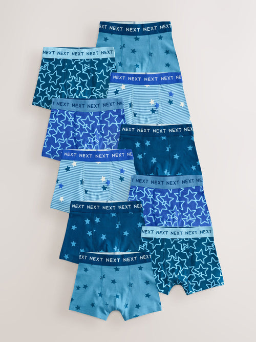 Blue/White Stars Trunks 10 Pack (1.5-12yrs)