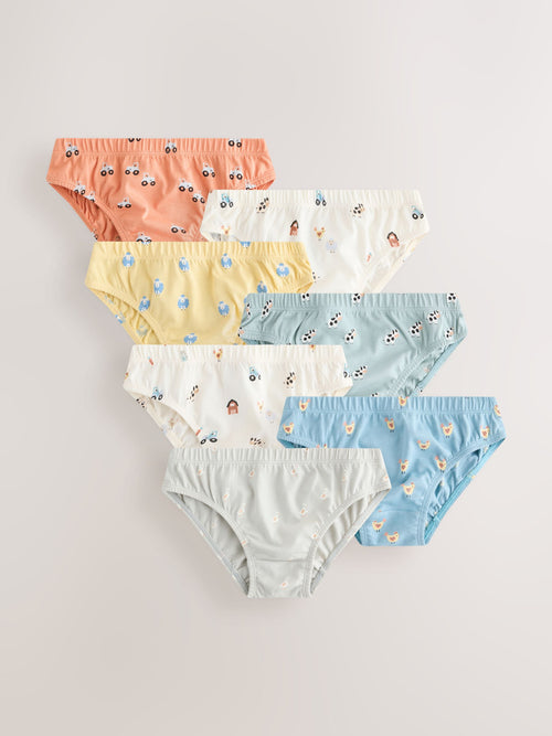 Farm Animal Printed Briefs 7 Pack (1.5-10yrs)