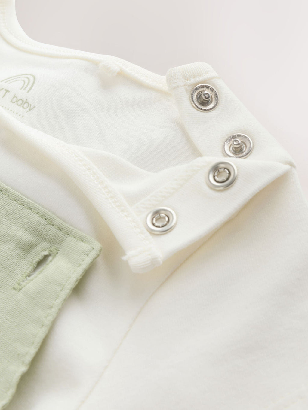 Sage Green Linen/Cotton Blend Dungaree and Bodysuit Baby Set (0mths-2yrs)