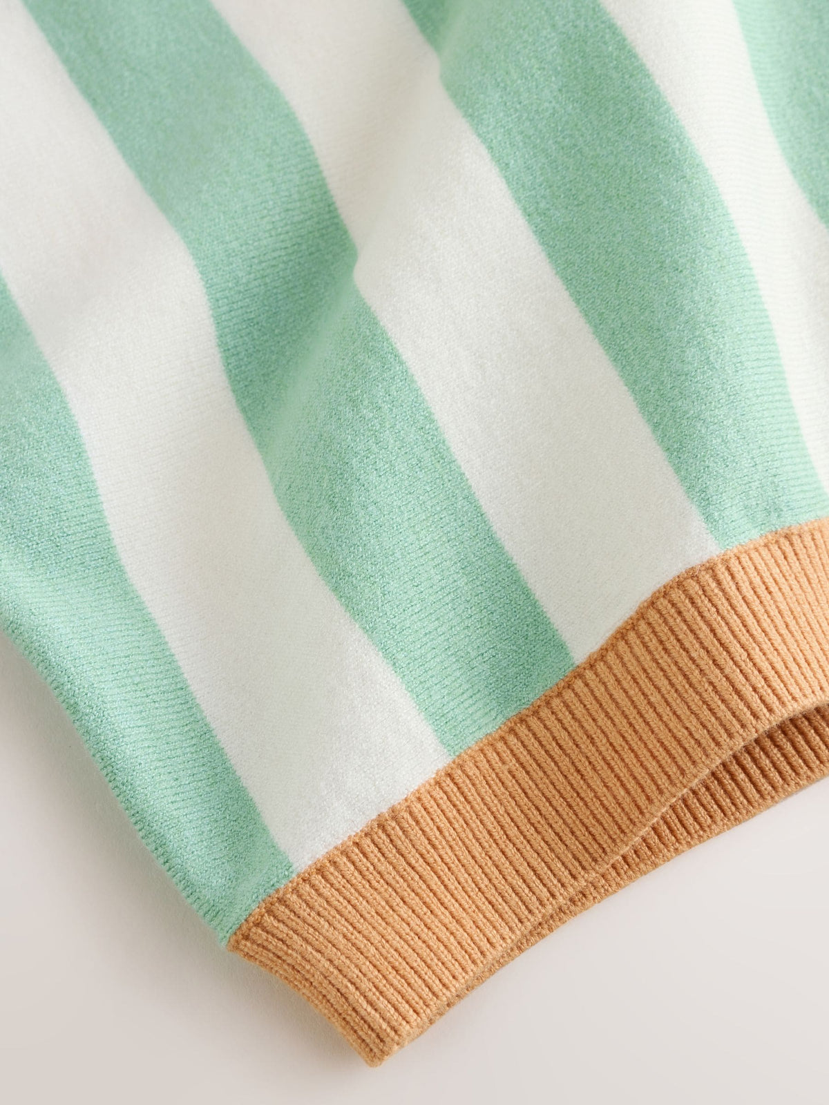 Striped Character Button Neck Knitted Polo Shirt (3mths-7yrs)