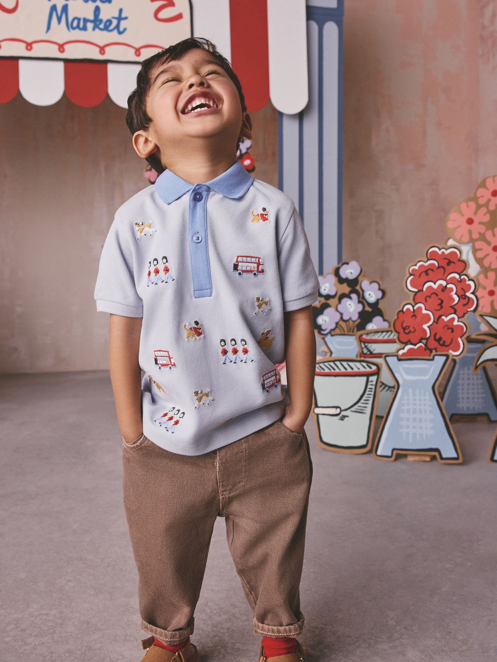Blue London Embroideries Cath Kidston Polo Shirt (3mths-7yrs)