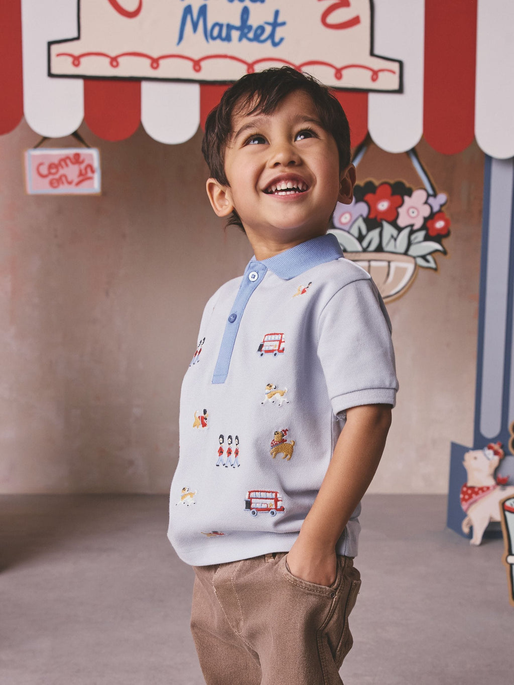 Blue London Embroideries Cath Kidston Polo Shirt (3mths-7yrs)