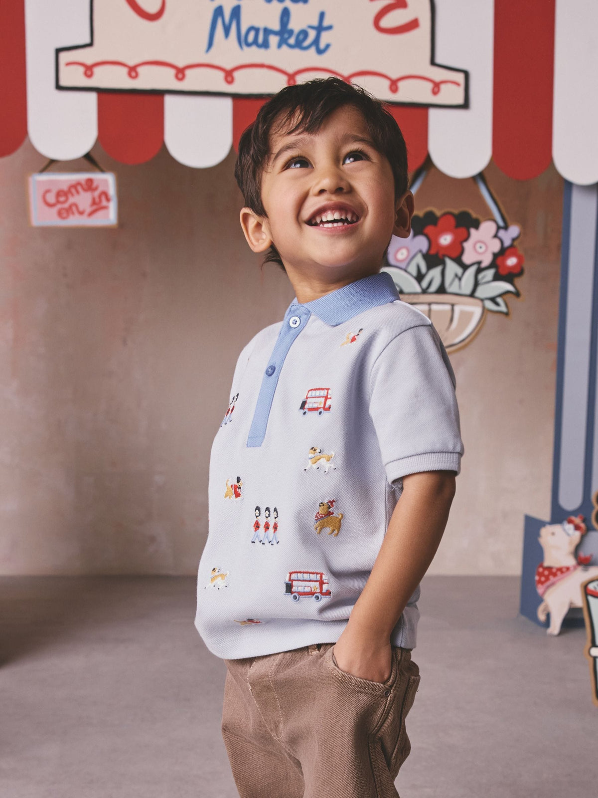Blue London Embroideries Cath Kidston Polo Shirt (3mths-7yrs)