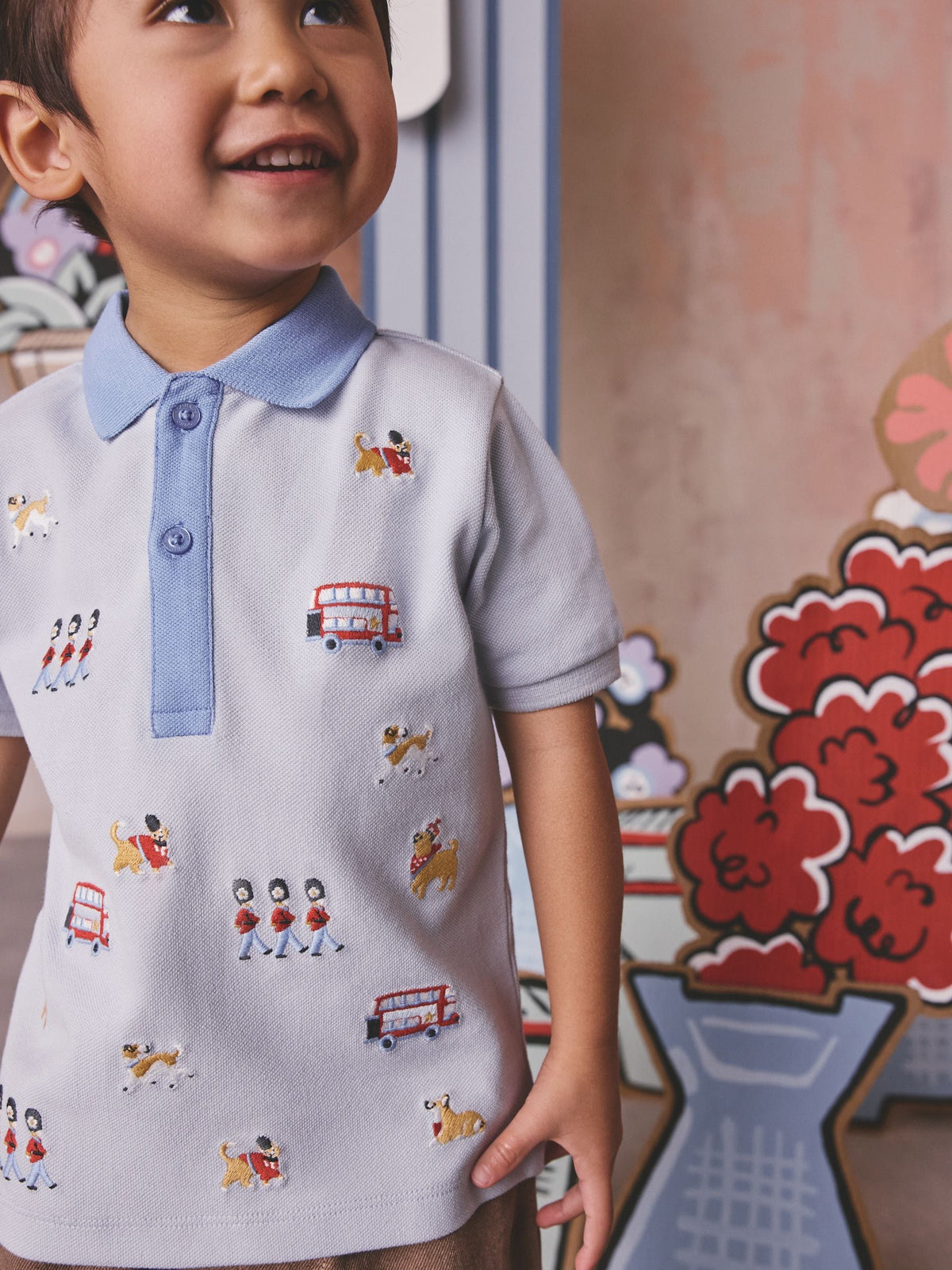 Blue London Embroideries Cath Kidston Polo Shirt (3mths-7yrs)