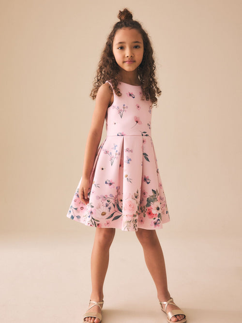 Pink Pretty Floral Party Dress (3-16yrs)