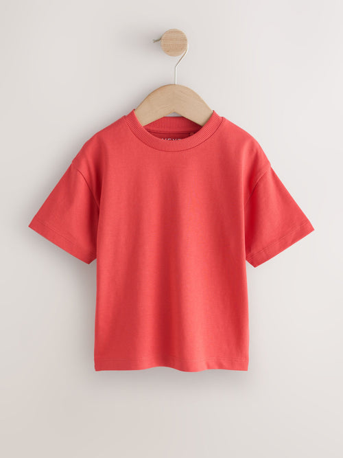 Red Short Sleeve Plain T-Shirt (3mths-7yrs)