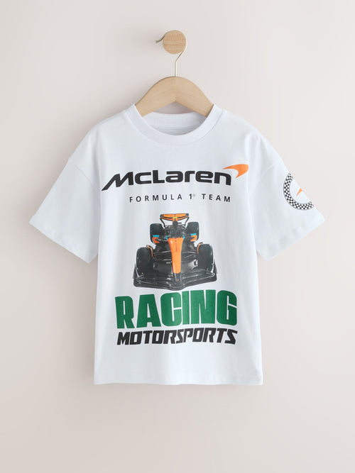 White McLaren Short Sleeve T-Shirt (3-16yrs)