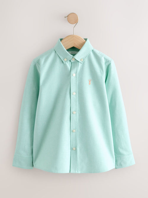 Green Long Sleeve Premium Oxford Shirt (3-18yrs)
