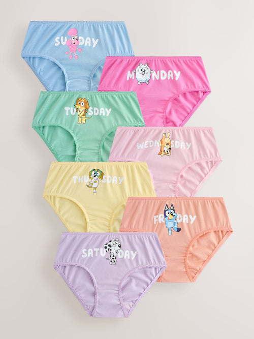 Pink Bluey Days of The Week Briefs 7 Pack (1.5-10yrs)