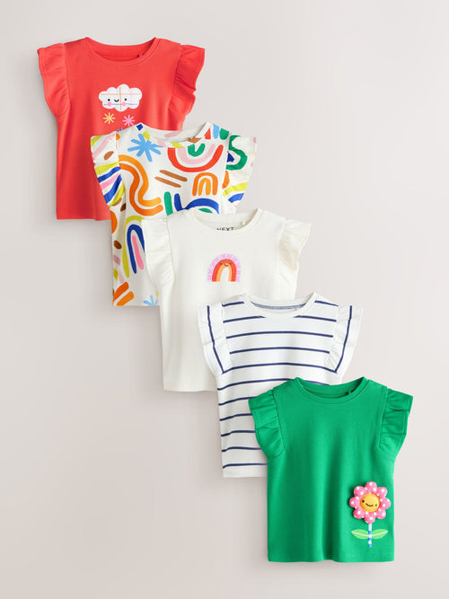 Rainbow Vests 5 Pack (3mths-7yrs)