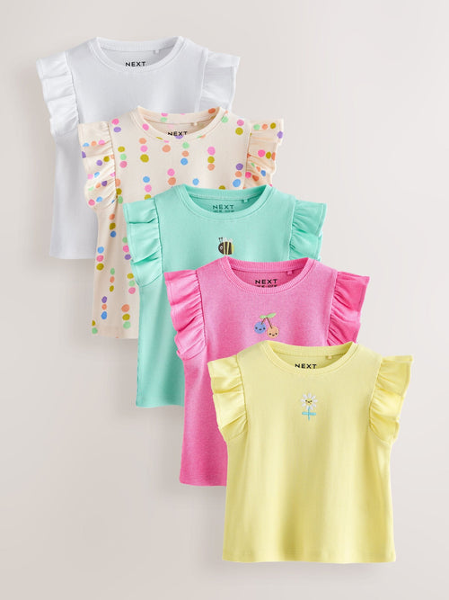 Bright Vests 5 Pack (3mths-7yrs)