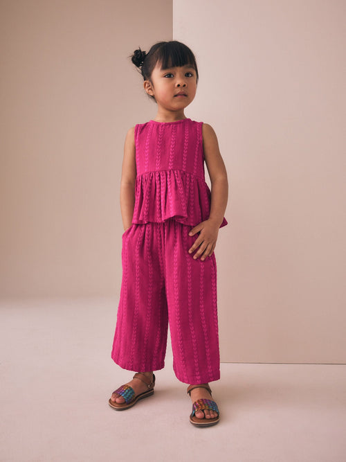 Berry Pink Top And Trousers Set (3mths-8yrs)