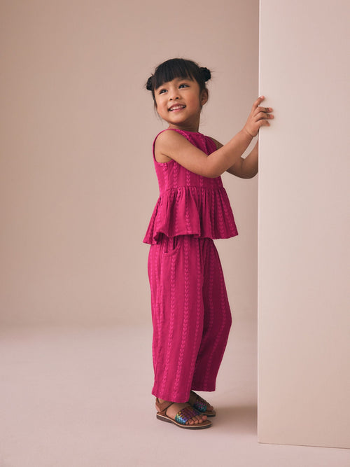 Berry Pink Top And Trousers Set (3mths-8yrs)