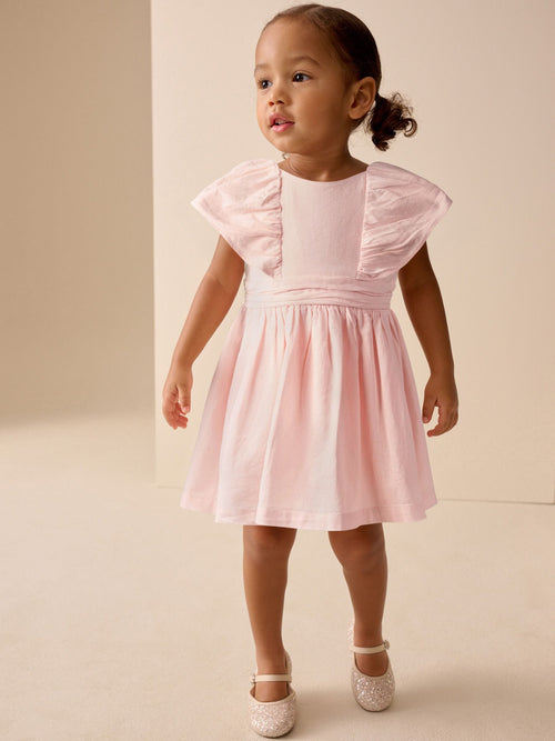 Pale Pink Angel Sleeve Prom Dress (3mths-8yrs)