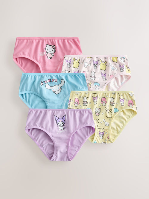 Lilac Purple Hello Kitty and Friends 5 Pack Brief (1.5-12yrs)