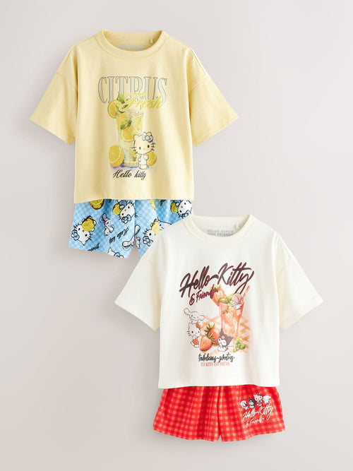 Red/Blue Red/ Blue Hello Kitty Short Pyjamas 2 Pack (3-16yrs)