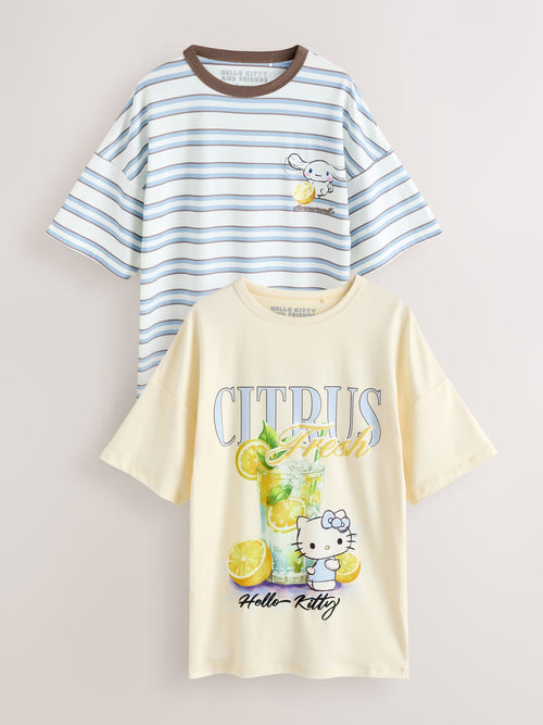 Blue/Yellow Hello Kitty Nighties 2 Pack (2-16yrs)