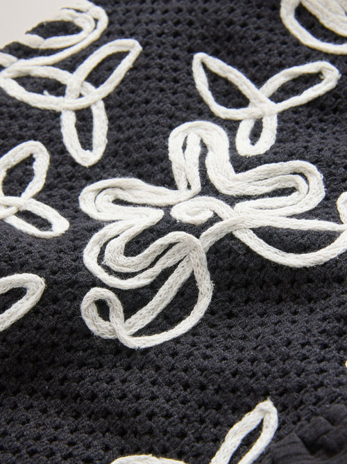Black Cornelli Peplum Vest (3-16yrs)