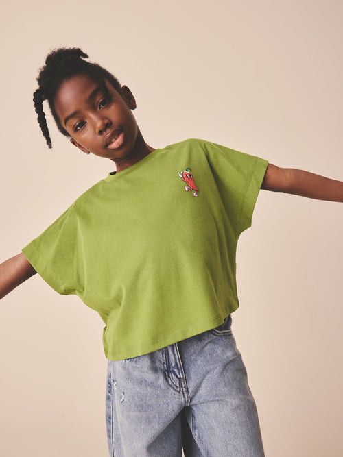 Green Chilli Boxy Graphic T-Shirt (3-16yrs)