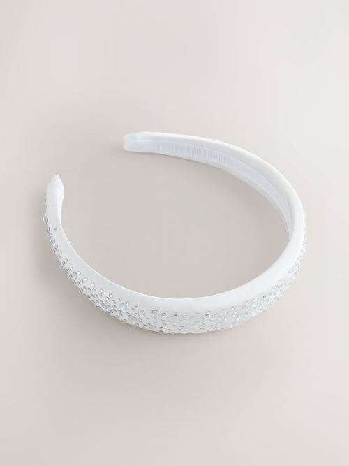 Ivory White Sparkle Aliceband