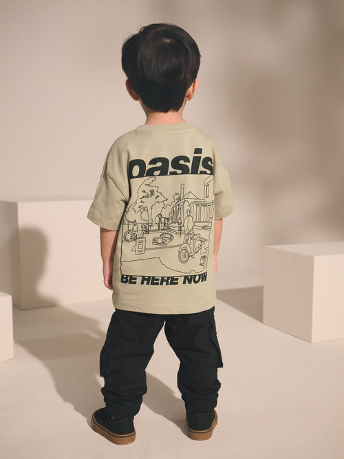 Oasis Stone Short Sleeve Band Graphic T-Shirt (3mths-8yrs)