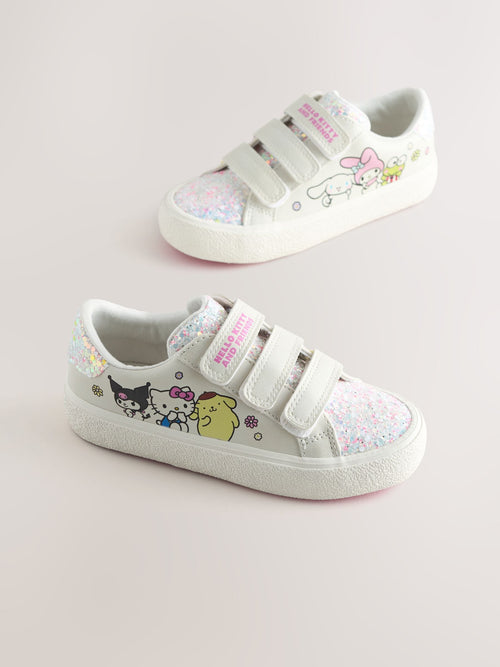 White Standard Fit (F) Hello Kitty & Friends Touch Close Fastening Trainers