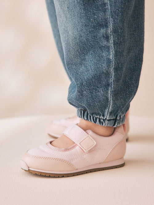 Pink Touch Fastening Mary Jane Shoes