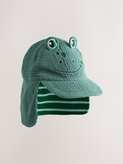 Green Frog Legionnaire Hat (3mths-6yrs)