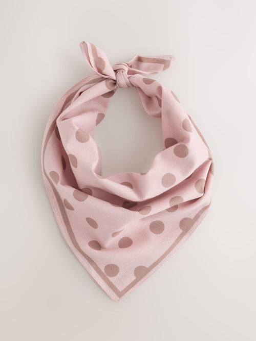 Pink Spot Headscarf
