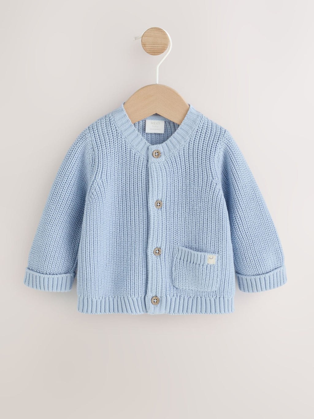 Blue Little Brother Embroidered Bear Cardigan (0mths-2yrs)
