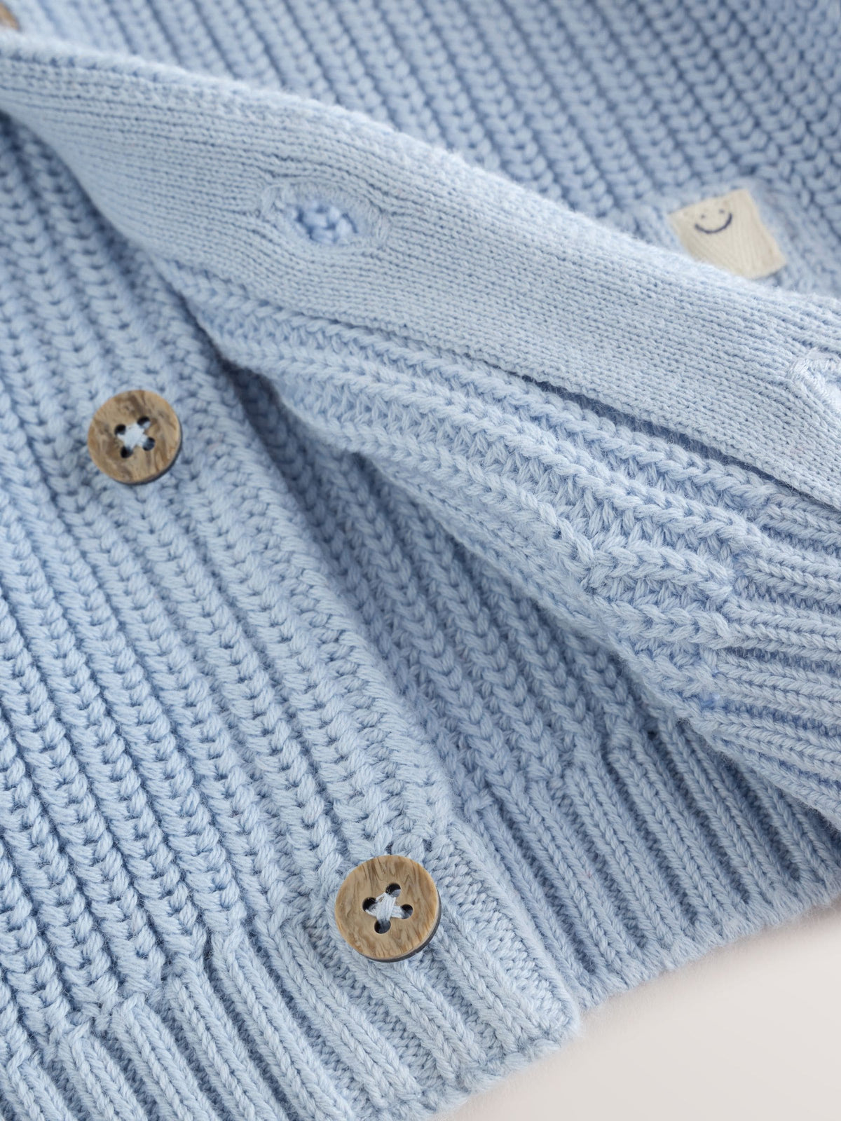 Blue Little Brother Embroidered Bear Cardigan (0mths-2yrs)