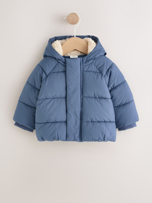 Blue Puffer Baby Jacket (0mths-2yrs)
