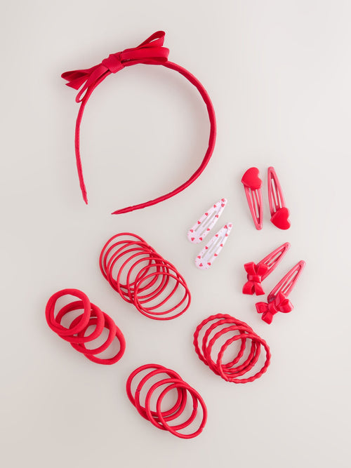 Red School Hair Set
