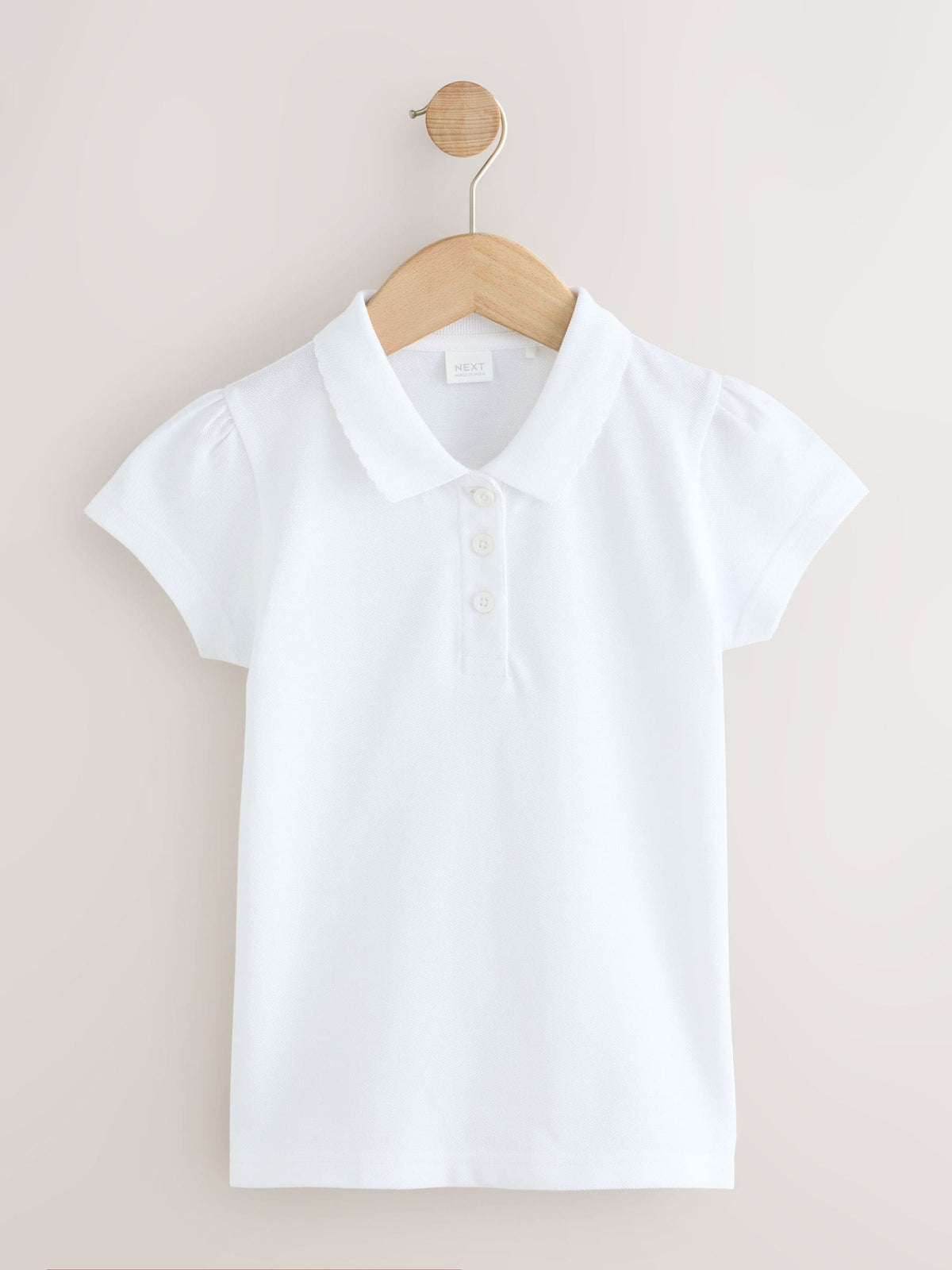 White Girls Cotton Short Sleeve Polo Shirt 3 Pack (3-16yrs)