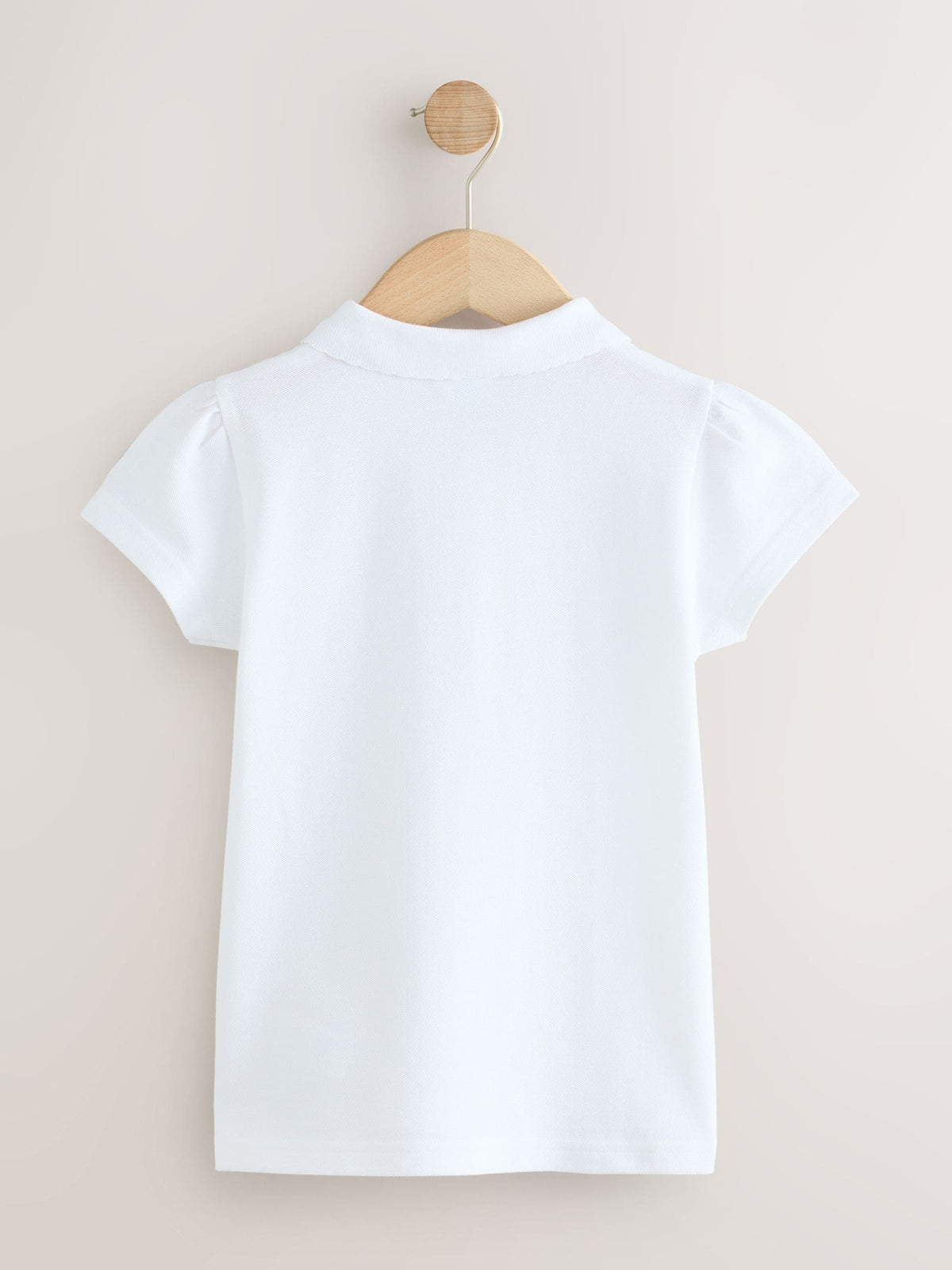 White Girls Cotton Short Sleeve Polo Shirt 3 Pack (3-16yrs)