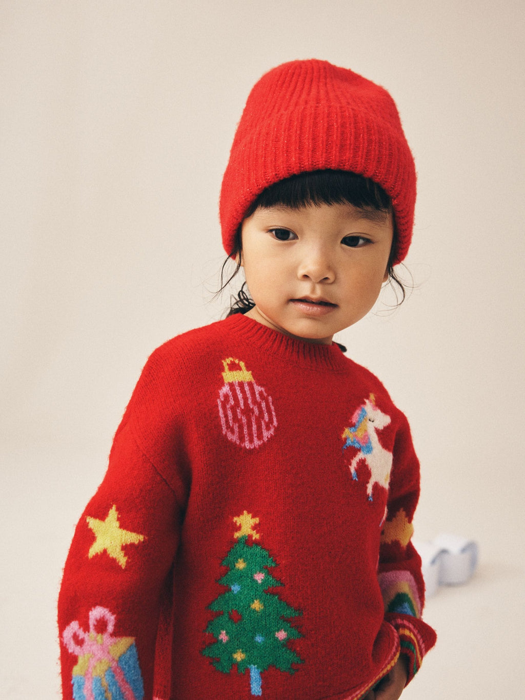 Red Jolly Christmas Jumper (3mths-7yrs)