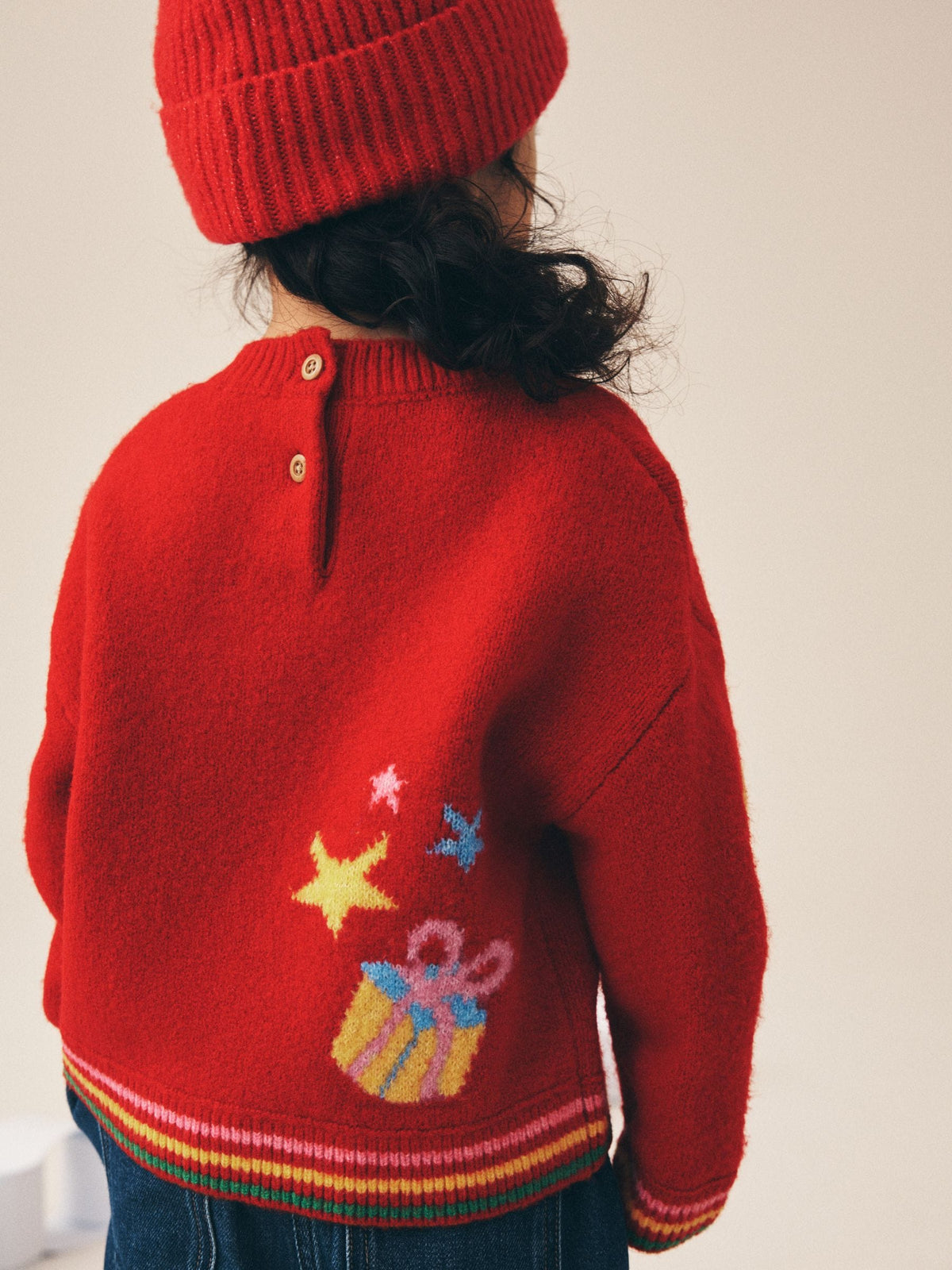Red Jolly Christmas Jumper (3mths-7yrs)