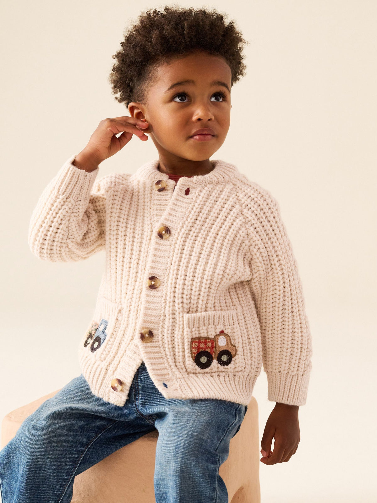 Ecru Character Cardigan (3mths-7yrs)