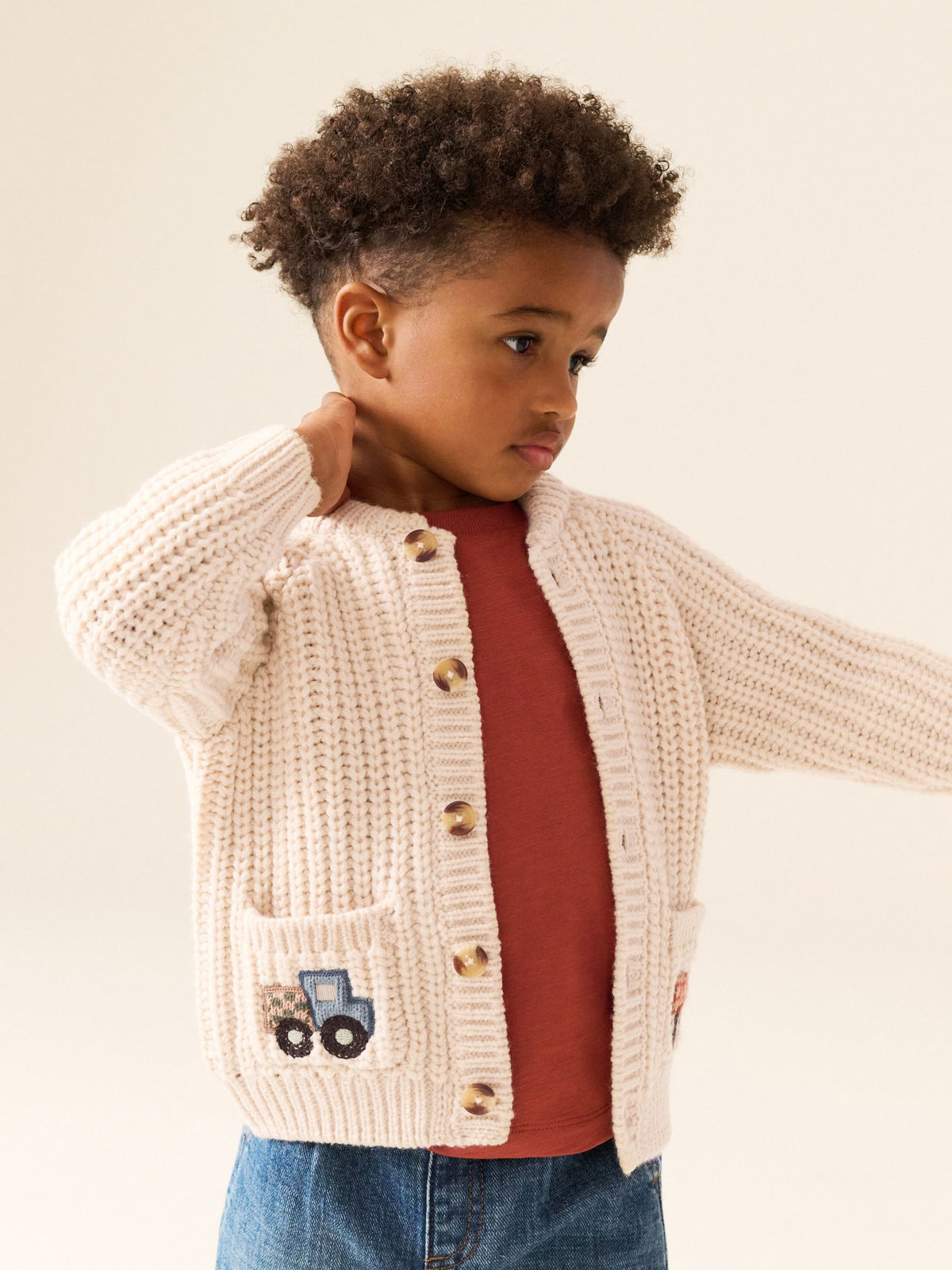 Ecru Character Cardigan (3mths-7yrs)