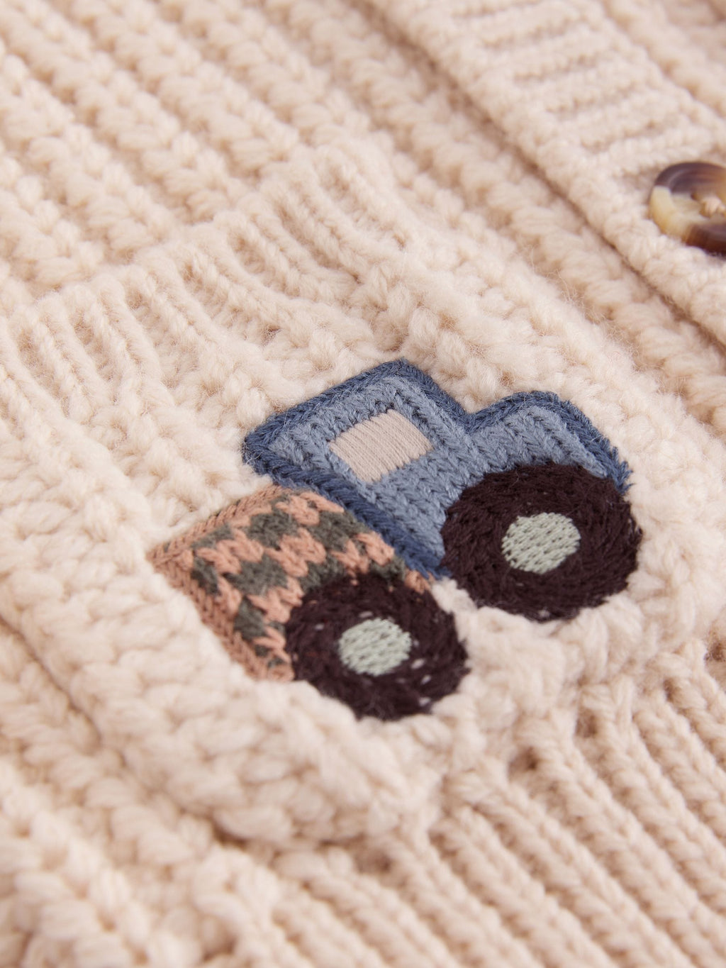 Ecru Character Cardigan (3mths-7yrs)