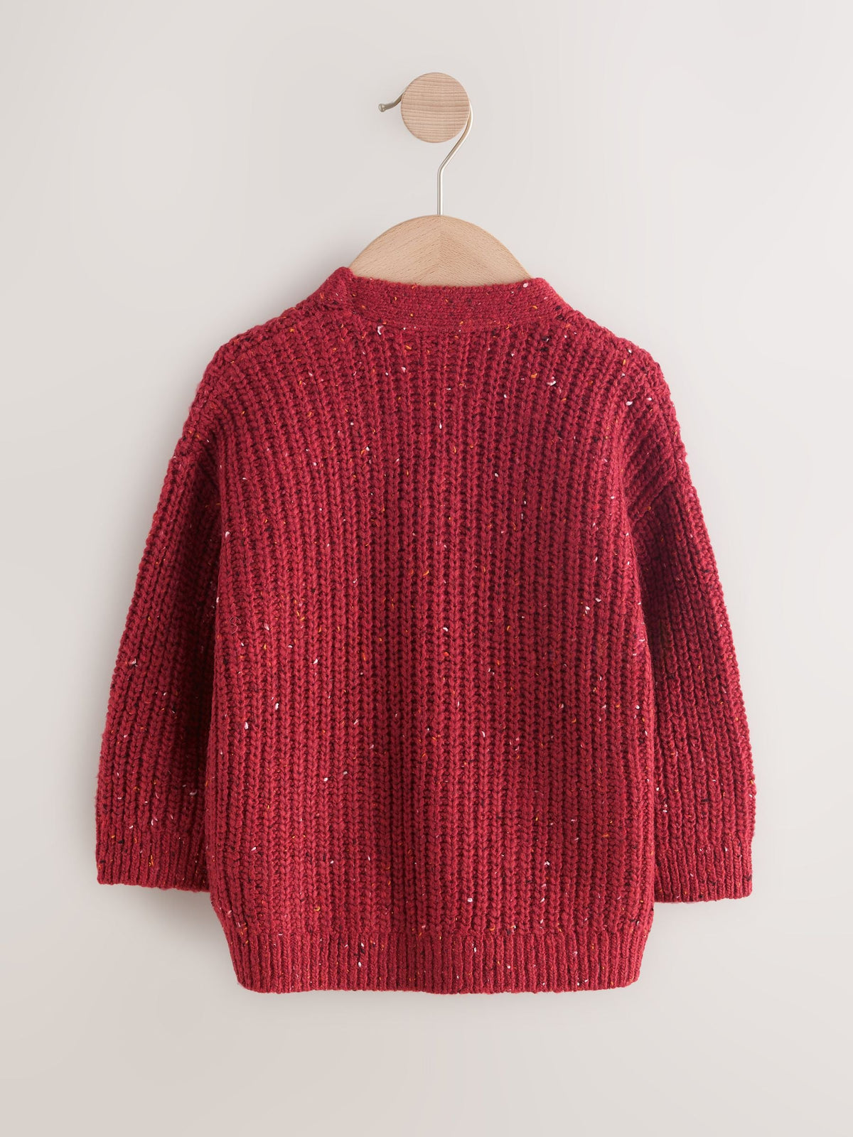 Red Christmas Knitted Crew Neck Cardigan (3mths-7yrs)