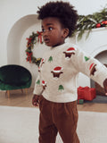 Ecru Christmas Crew Neck Jumper (3mths-7yrs)
