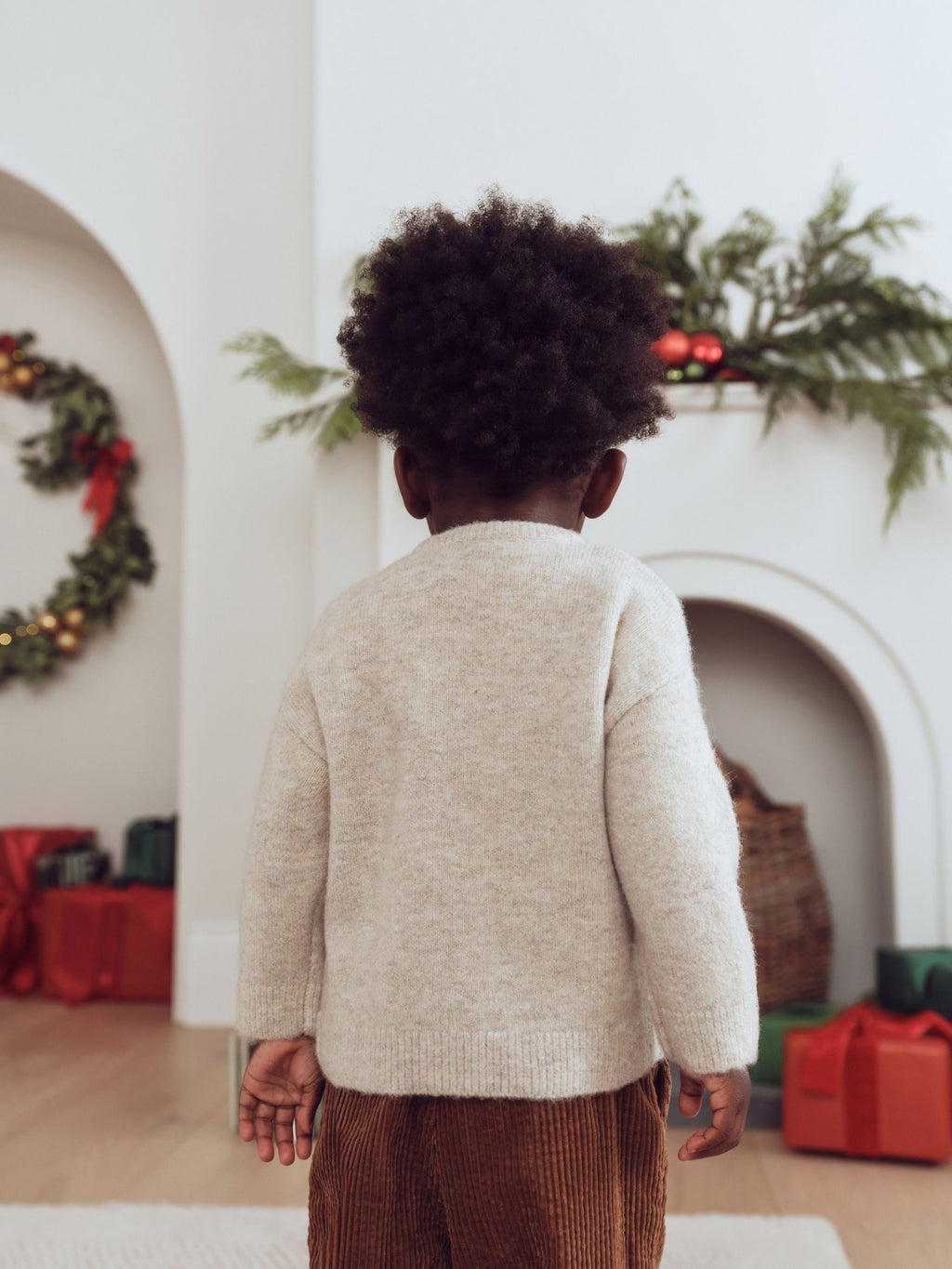 Ecru Christmas Crew Neck Jumper (3mths-7yrs)