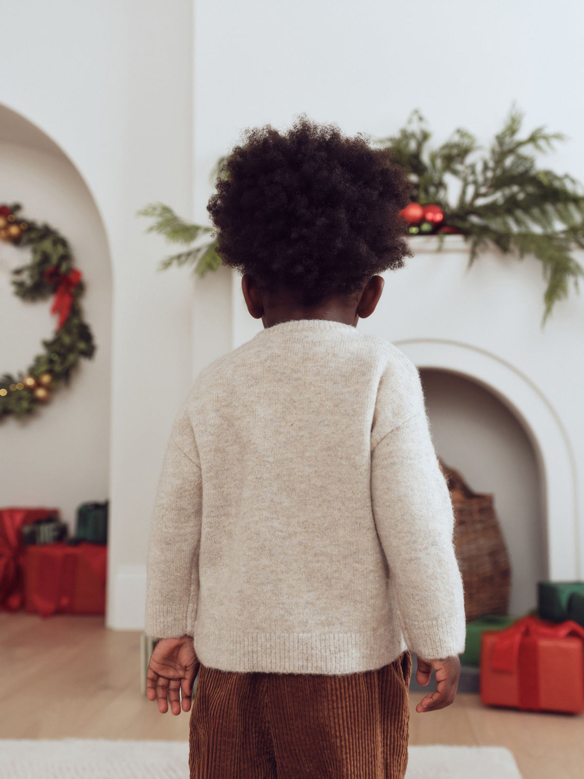 Ecru Christmas Crew Neck Jumper (3mths-7yrs)