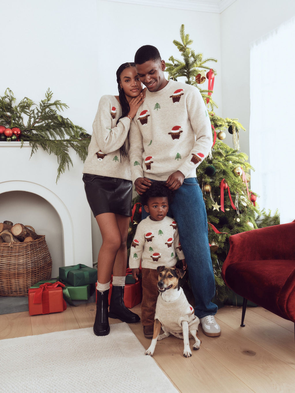 Ecru Christmas Crew Neck Jumper (3mths-7yrs)