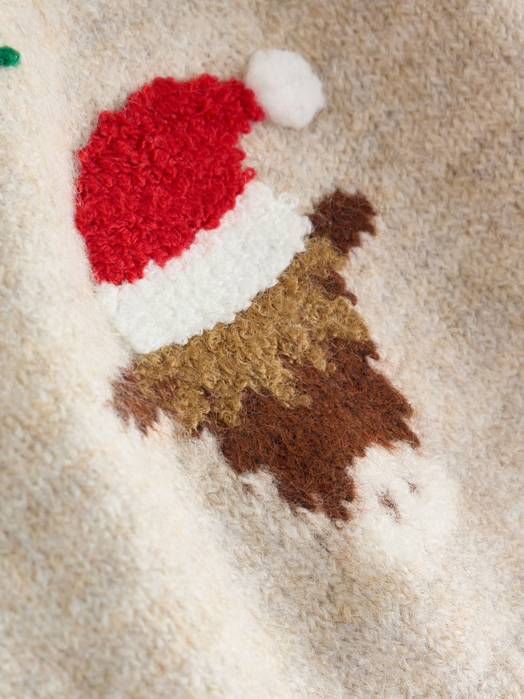 Ecru Christmas Crew Neck Jumper (3mths-7yrs)