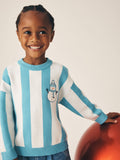 Blue Christmas Crew Neck Jumper (3mths-10yrs)